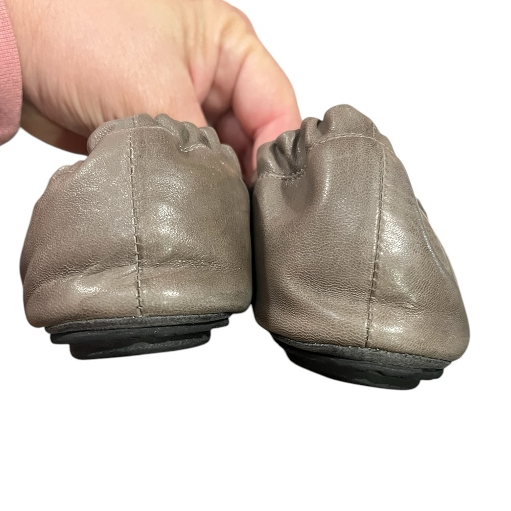 CHOCOLAT BLU Leather Cam Flat in Gray Size 9.5 - Picture 6 of 7
